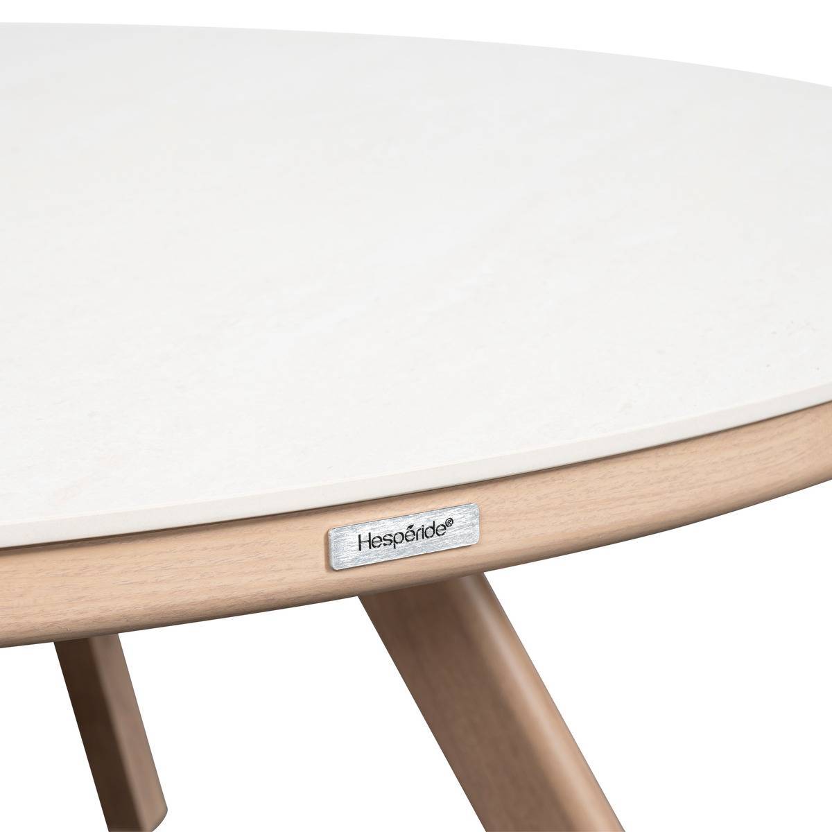 Hesperide - Table de jardin Nelora 8 places ronde beige - Hespéride - Image 5