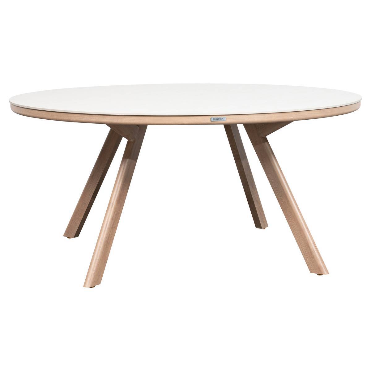 Hesperide - Table de jardin Nelora 8 places ronde beige - Hespéride - Image 2