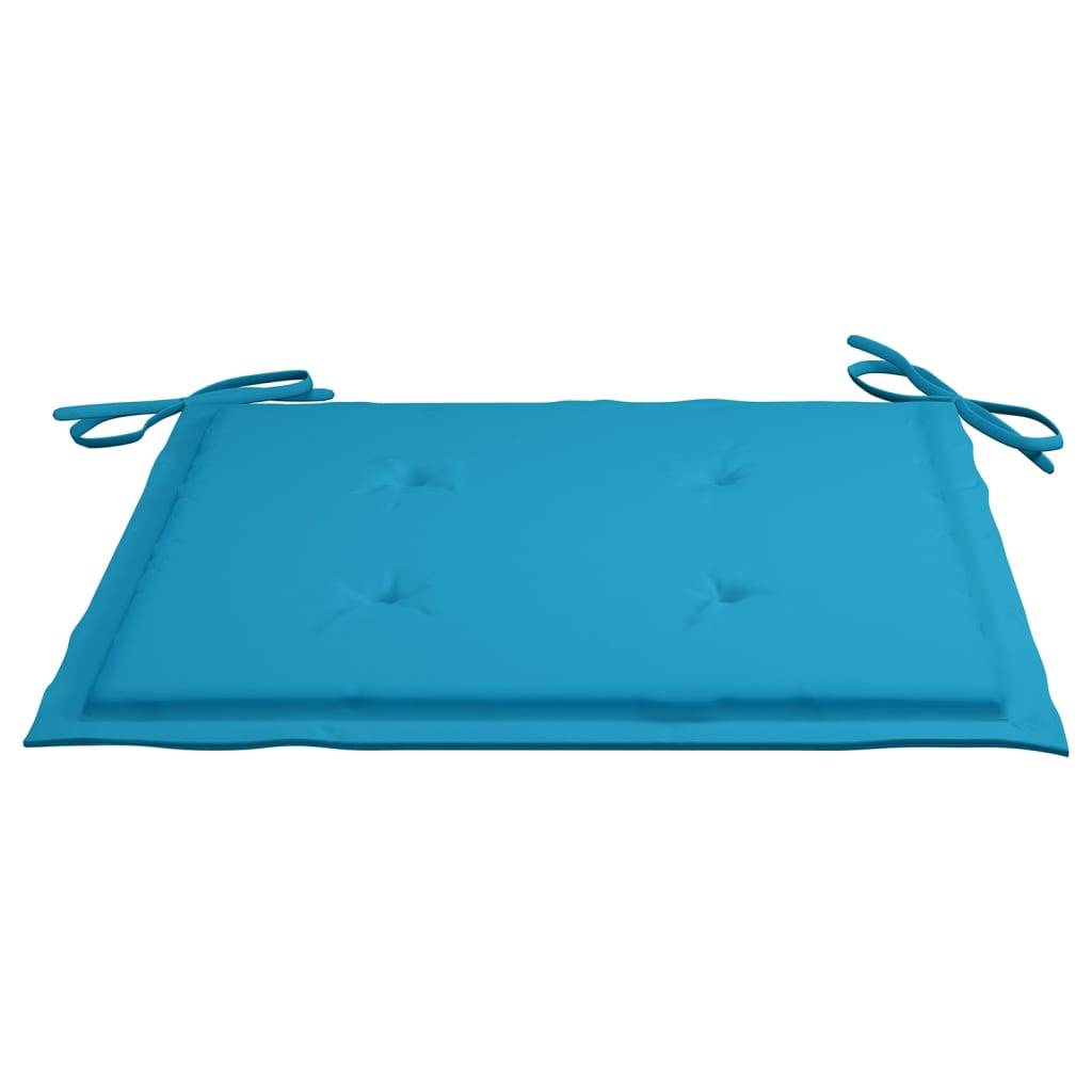 ComfortXL - Salon de Jardin 2 Personnes en Bois d'Acacia Gris, Banc Double avec Table et Coussins Bleus Inclus – ComfortXL Outdoor Living - Image 10