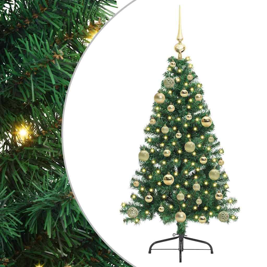 ComfortXL - Petit Sapin de Noël Moderne 120 cm, Entièrement Équipé avec Lumières LED et Boules – ComfortXL Outdoor Living - Image 2