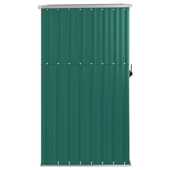 Abri à outils 0.78m² - Cabane à outils - Abri de jardin vert 88x89x161 cm acier galvanisé MAISON CHIC - Image 4