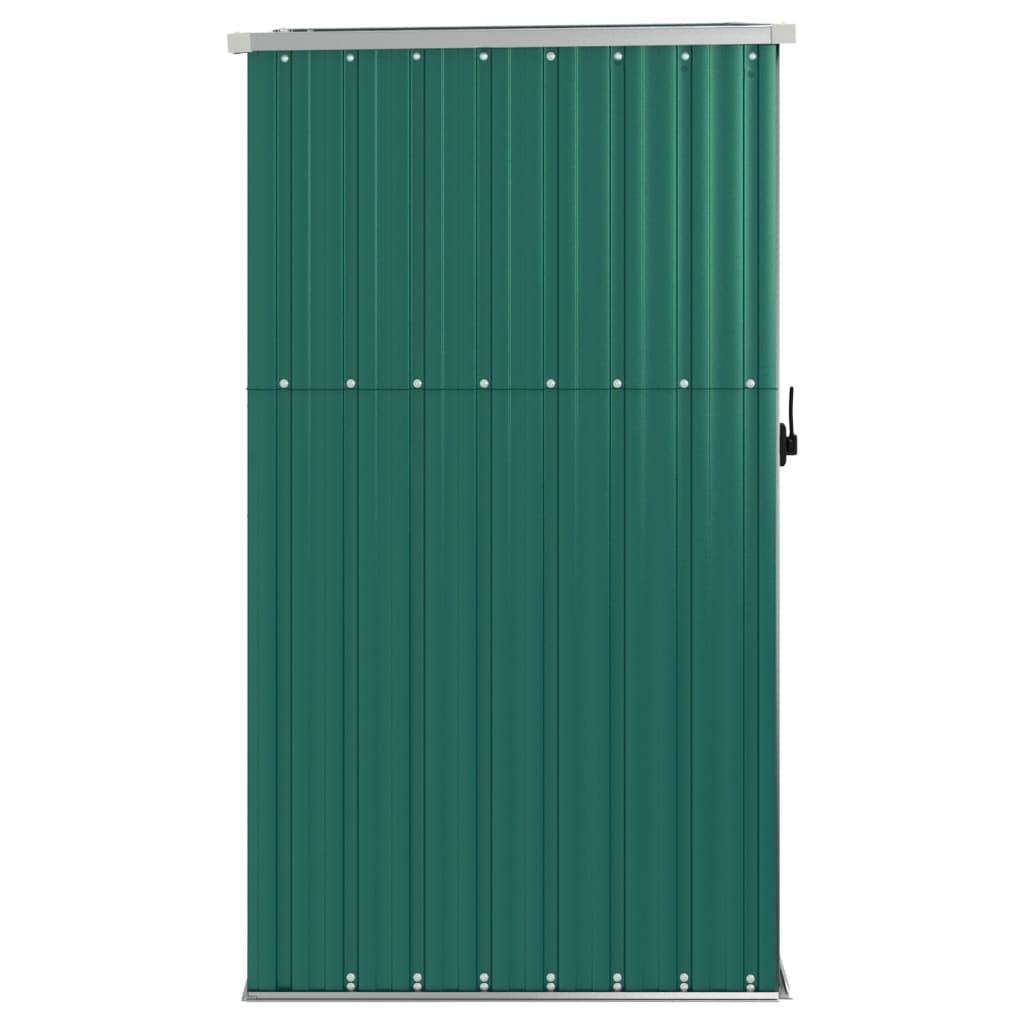 Abri à outils 0.78m² - Cabane à outils - Abri de jardin vert 88x89x161 cm acier galvanisé MAISON CHIC - Image 4
