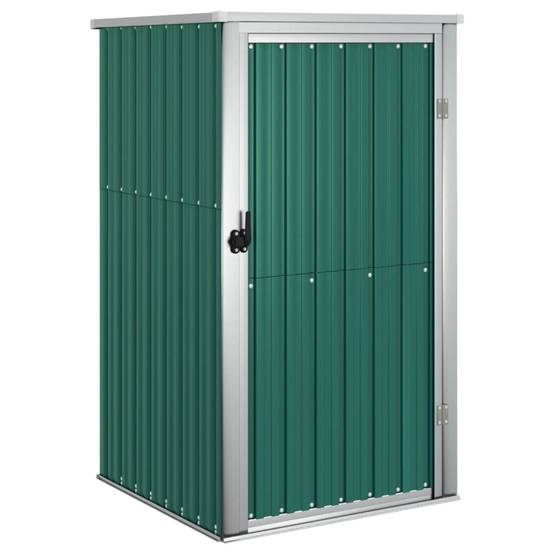 Abri à outils 0.78m² - Cabane à outils - Abri de jardin vert 88x89x161 cm acier galvanisé MAISON CHIC - Image 1