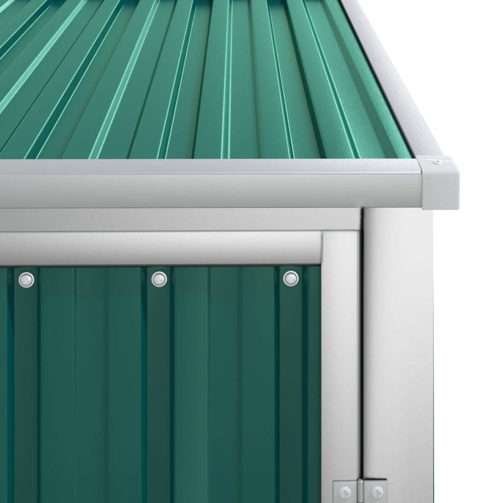 Abri à outils 0.78m² - Cabane à outils - Abri de jardin vert 88x89x161 cm acier galvanisé MAISON CHIC - Image 6