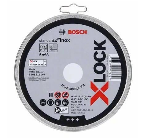 Bosch - Disque à tronçonner X-LOCK 125 x 1mm Standard pour Inox - BOSCH - 2608619262 - Image 3