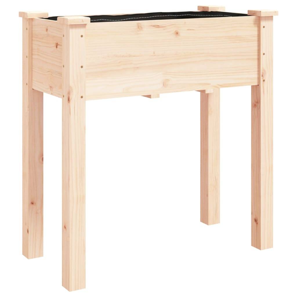 Vidaxl - Jardinière avec doublure 71x37x76 cm bois massif de sapin vidaXL 364230 - Image 2