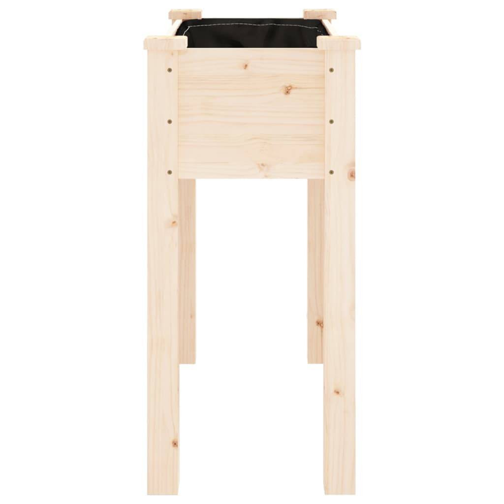Vidaxl - Jardinière avec doublure 71x37x76 cm bois massif de sapin vidaXL 364230 - Image 6