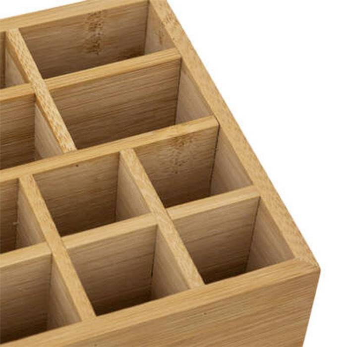 Organiseur 10 Compartiments "Miroir" 24cm Naturel - Image 3