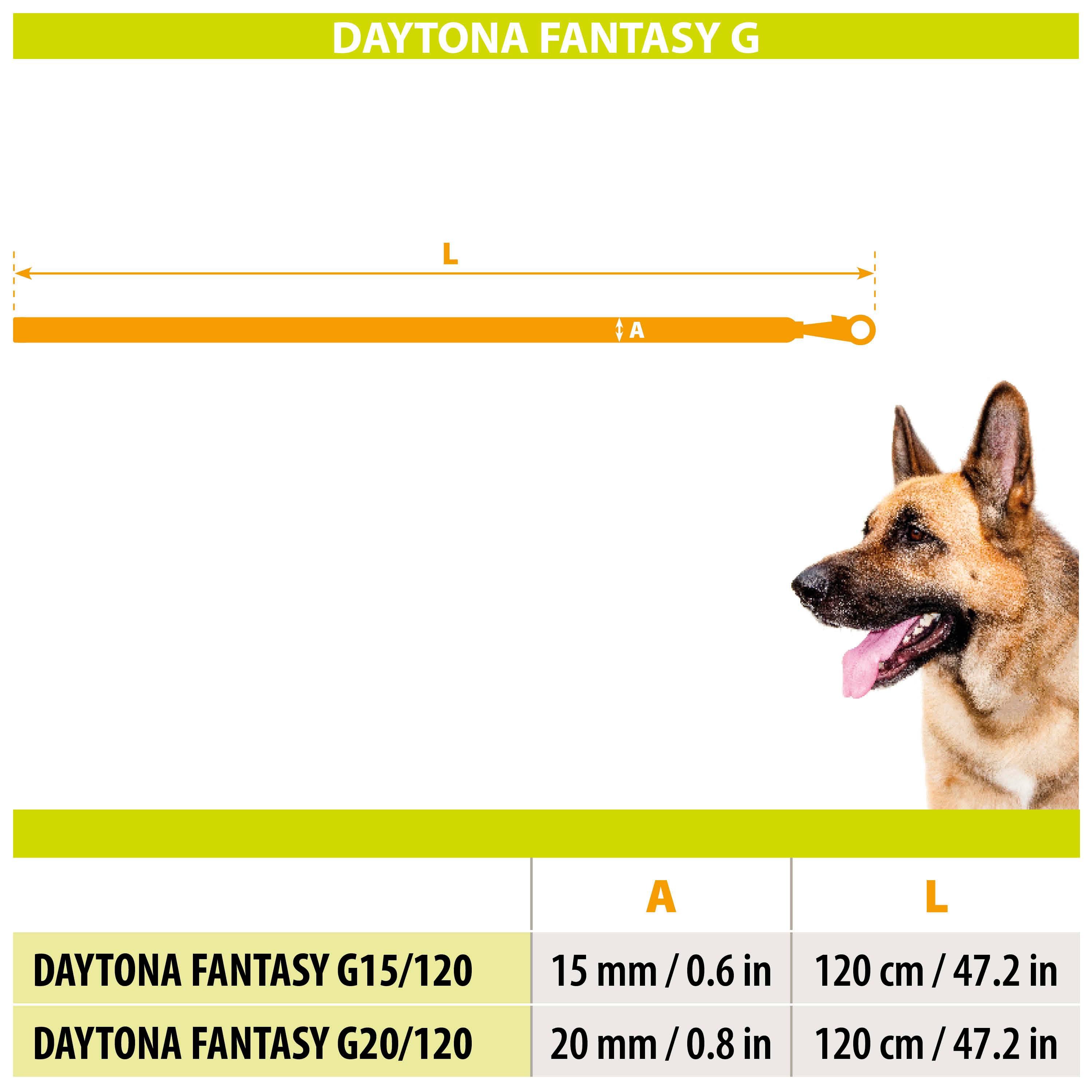 Ferplast - Ferplast laisse pour chien DAYTONA FANTASY, Laisse en nylon pour petit chien, 120 cm, avec poignée rembourrée confortable et mousqueton en métal. - Image 2