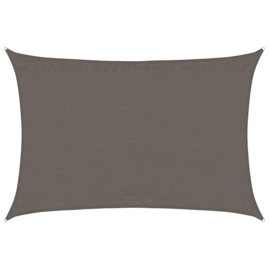 Voile d'ombrage PEHD anthracite 3,5 x 4,5 m - PANGIVO - Image 1