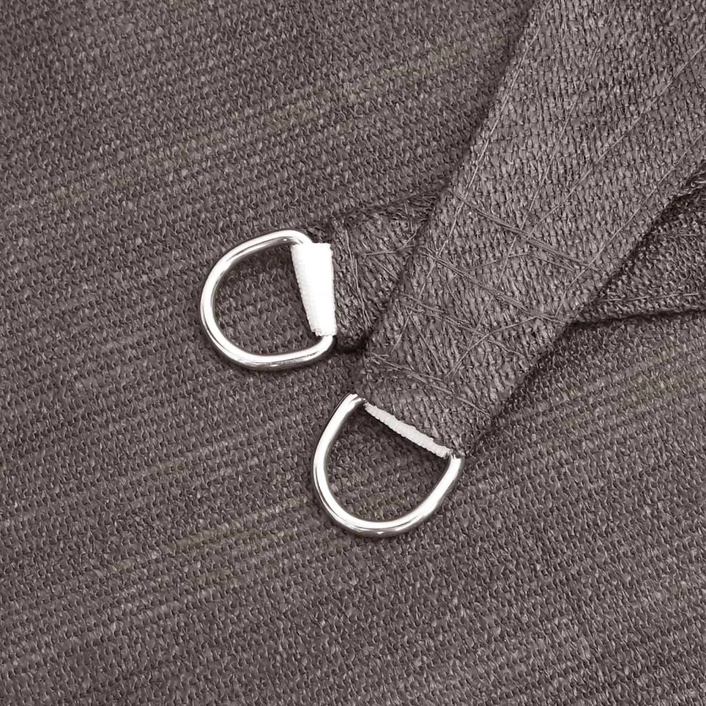 Voile d'ombrage PEHD anthracite 3,5 x 4,5 m - PANGIVO - Image 6