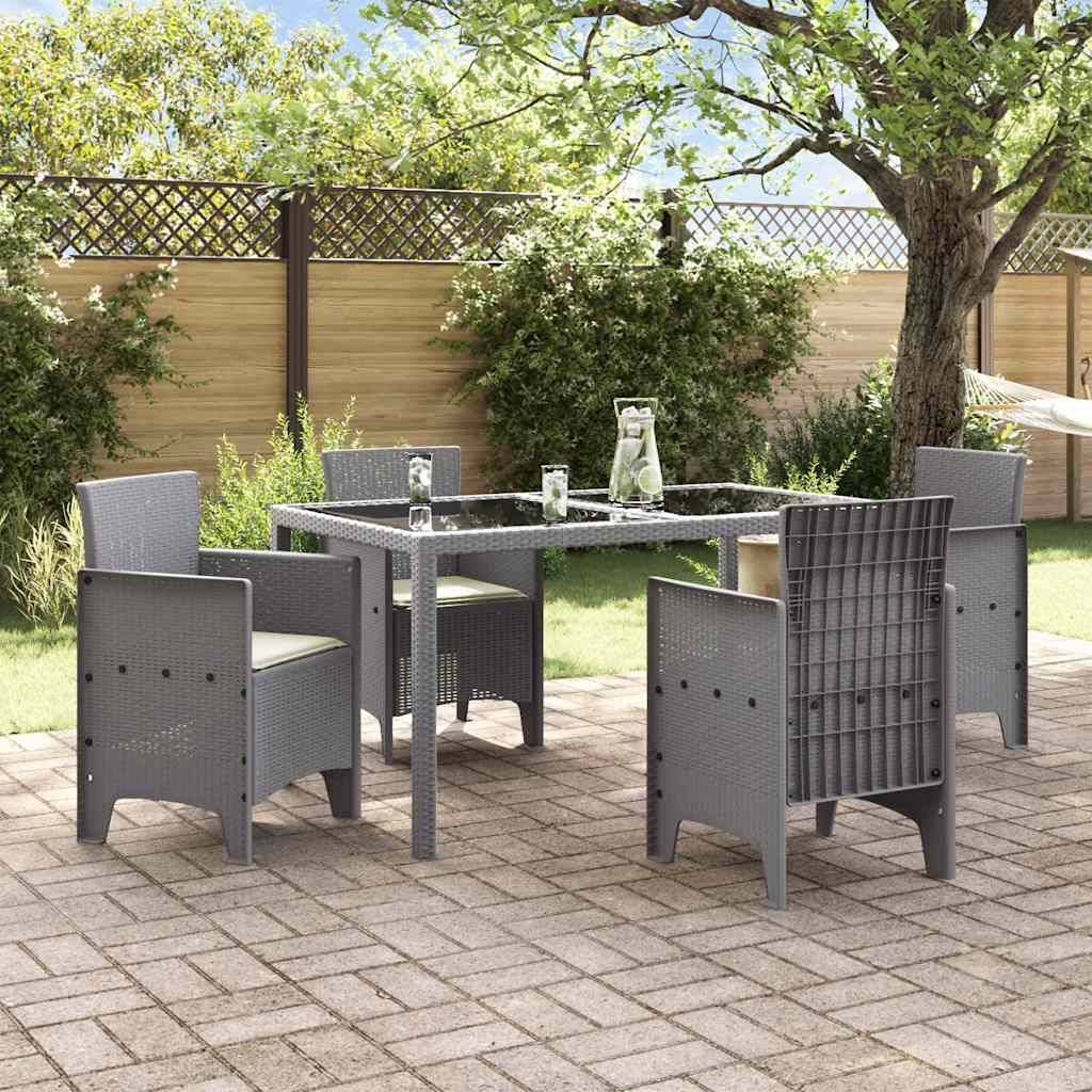 PANGIVO - Chaise de jardin polypropylène gris clair 53 x 49 x 85 cm, Poids :24.7kg - PANGIVO - Image 3