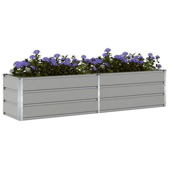 Jardinière en acier galvanisé argenté 42x40x39 cm - COMFORTXL | Leroy Merlin Jardinière en acier galvanisé argenté 42x40x39 cm - COMFORTXL | Leroy Merlin