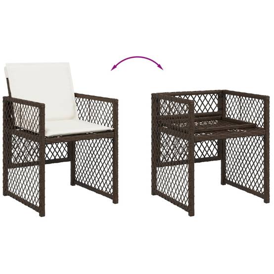 ComfortXL - Table de Jardin Verre 330cm avec 12 Chaises et 4 Tabourets Encastrables 16 Places, Style Rotin – ComfortXL Outdoor Living - Image 7