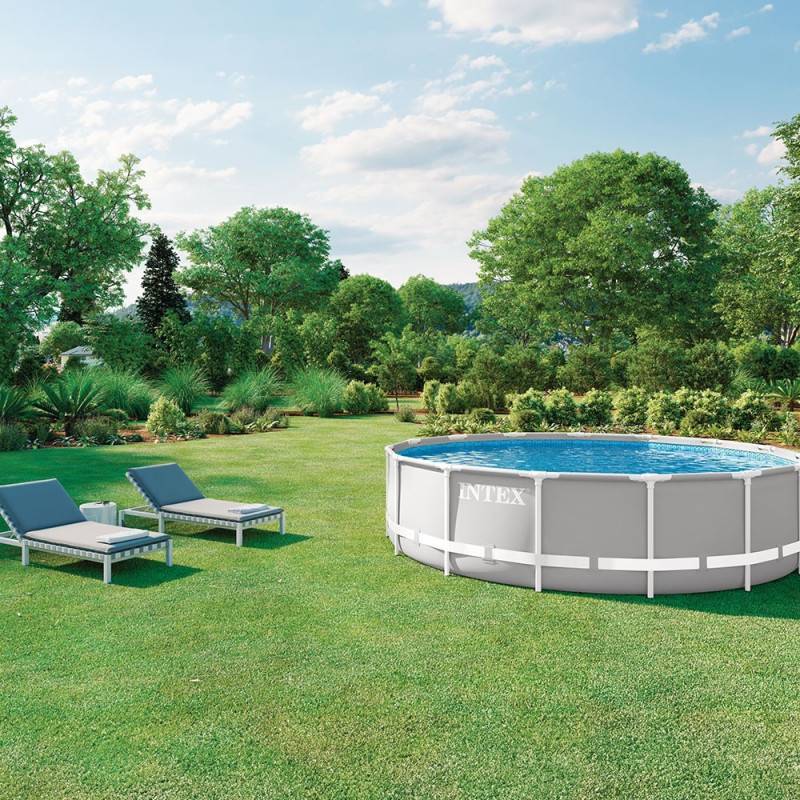 Piscine tubulaire Prism Frame ronde 4,57 x 1,07 m Intex - Image 2