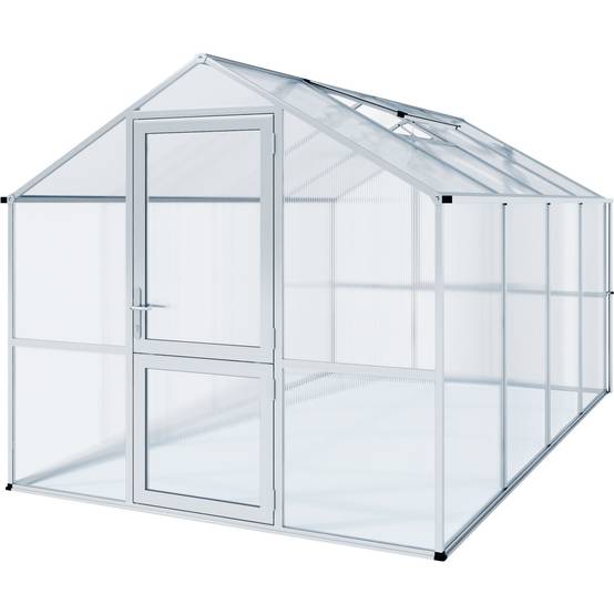 Serre de jardin 10m² aluminium et polycarbonate Rose IV. KGT - Image 1