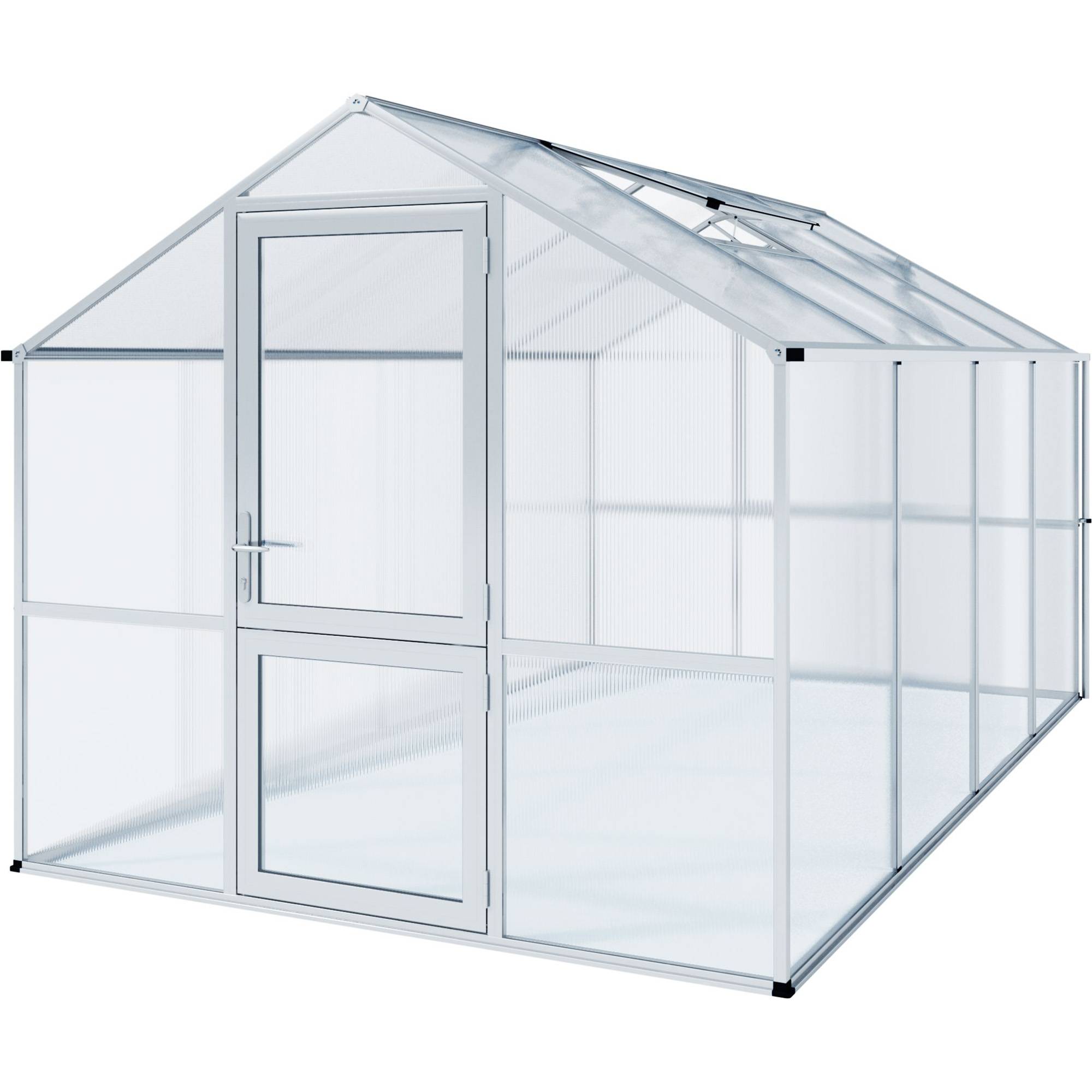 Serre de jardin 10m² aluminium et polycarbonate Rose IV. KGT - Image 1