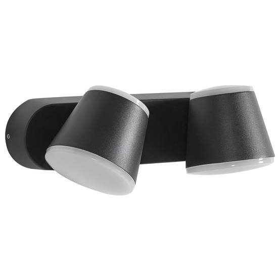 Beliani - Lampe murale pour l'extérieur Aluminium Noir TENORIO - Beliani - Image 2