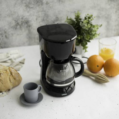 Livoo - Cafetière électrique noire 6 tasses - Image 1