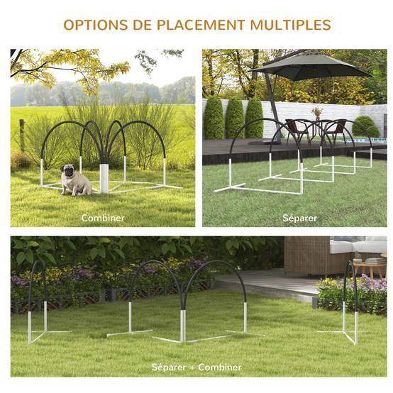 Kit agility pour chien plastique bleu 89 x 69 x 99 cm - PANGIVO - Image 6