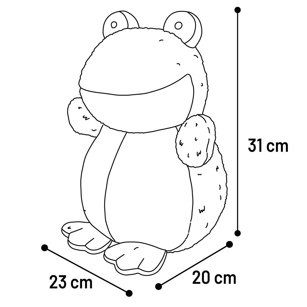 Jeu couineur 31 cm Pensa la grenouille verte - Image 3