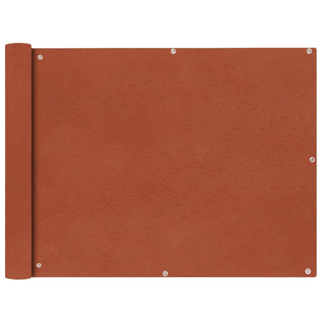 Helloshop26 - Écran de balcon brise pare vue protection confidentialité en tissu oxford 90 x 400 cm ocre marron - Image 1