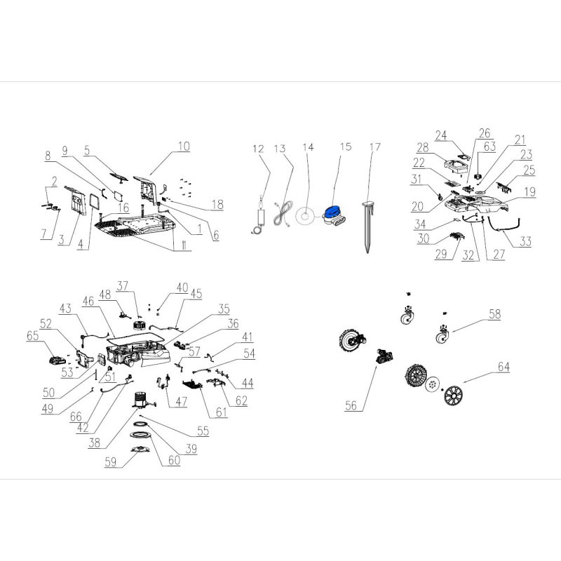 Câble de connexion de la carte pilote à la carte de commande principale - 2344705001 pour MB 800