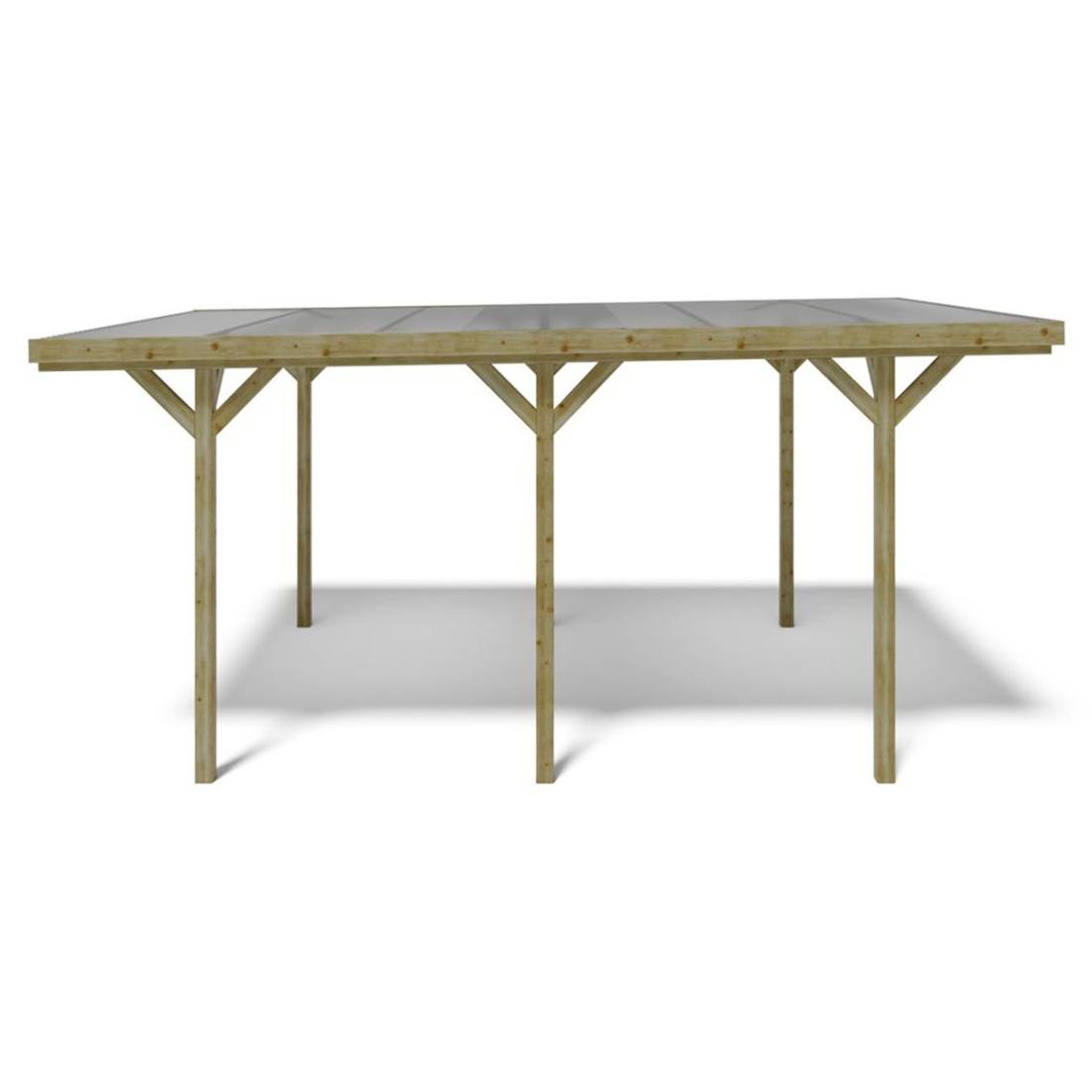Altanka - Carport, abri de voiture 3.04x5.12 m - 15.57 m2 - couverture PVC - CAR16PVCTR - ALTANKA - Image 3
