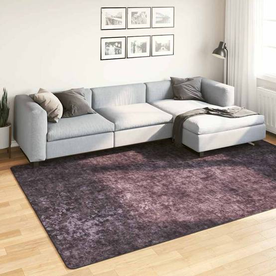Tapis de Salle à Manger XXL en Velours Lavable et Antidérapant pour Sol Lisse Anthracite 190x300 cm – ComfortXL Outdoor Living - Image 1