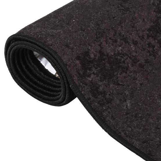 Tapis de Salle à Manger XXL en Velours Lavable et Antidérapant pour Sol Lisse Anthracite 190x300 cm – ComfortXL Outdoor Living - Image 3