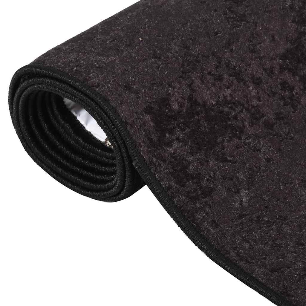 Tapis de Salle à Manger XXL en Velours Lavable et Antidérapant pour Sol Lisse Anthracite 190x300 cm – ComfortXL Outdoor Living - Image 3
