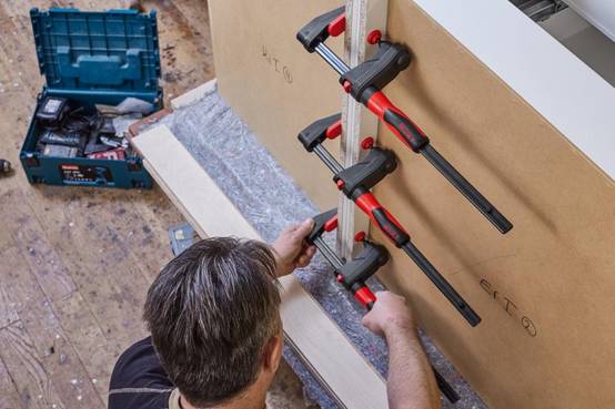 Serre-joint à engrenage Gearklamp BESSEY - serrage 450 mm saillie 60 mm rail 19 x 6 mm - GK45 - Image 6