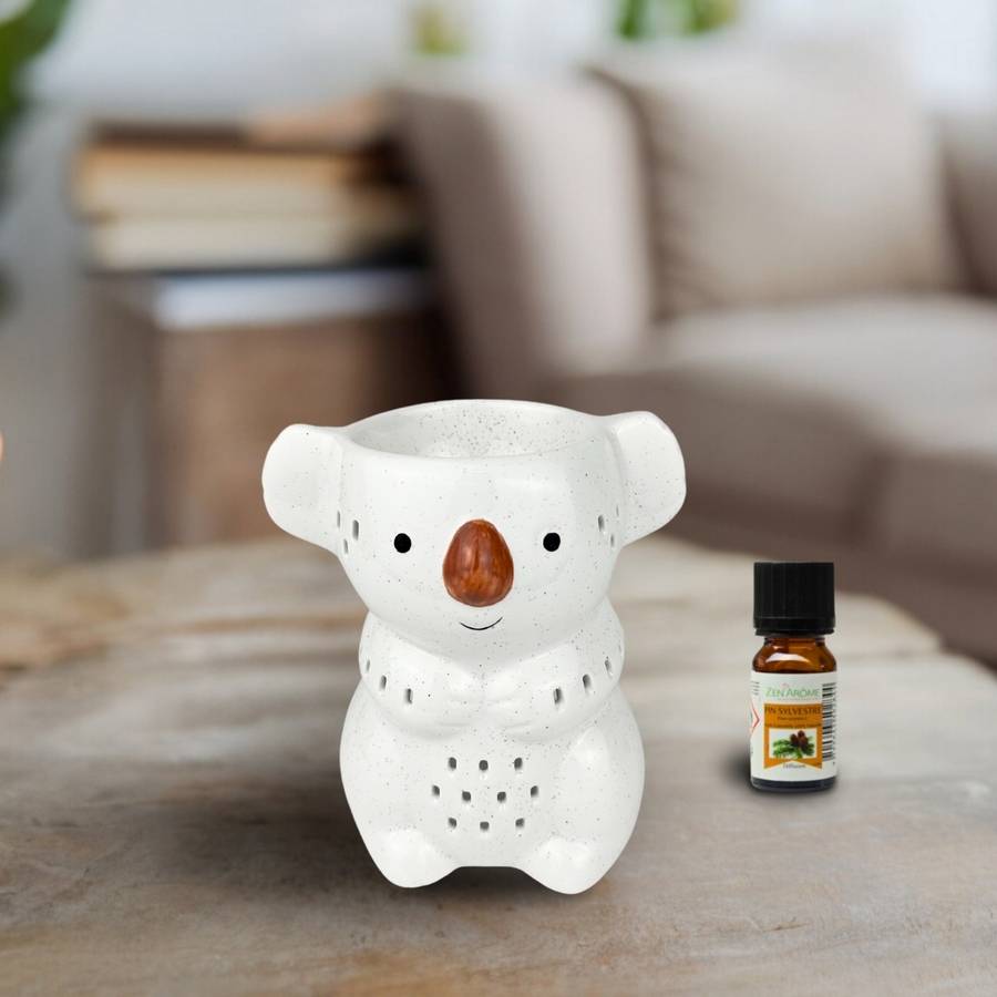 Brûle-Parfum Céramy Koko - Atmosphère Parfumée - Objet Artisanat Amusant -Aromathérapie facile -Figurine Koala - 40 ml - Image 3