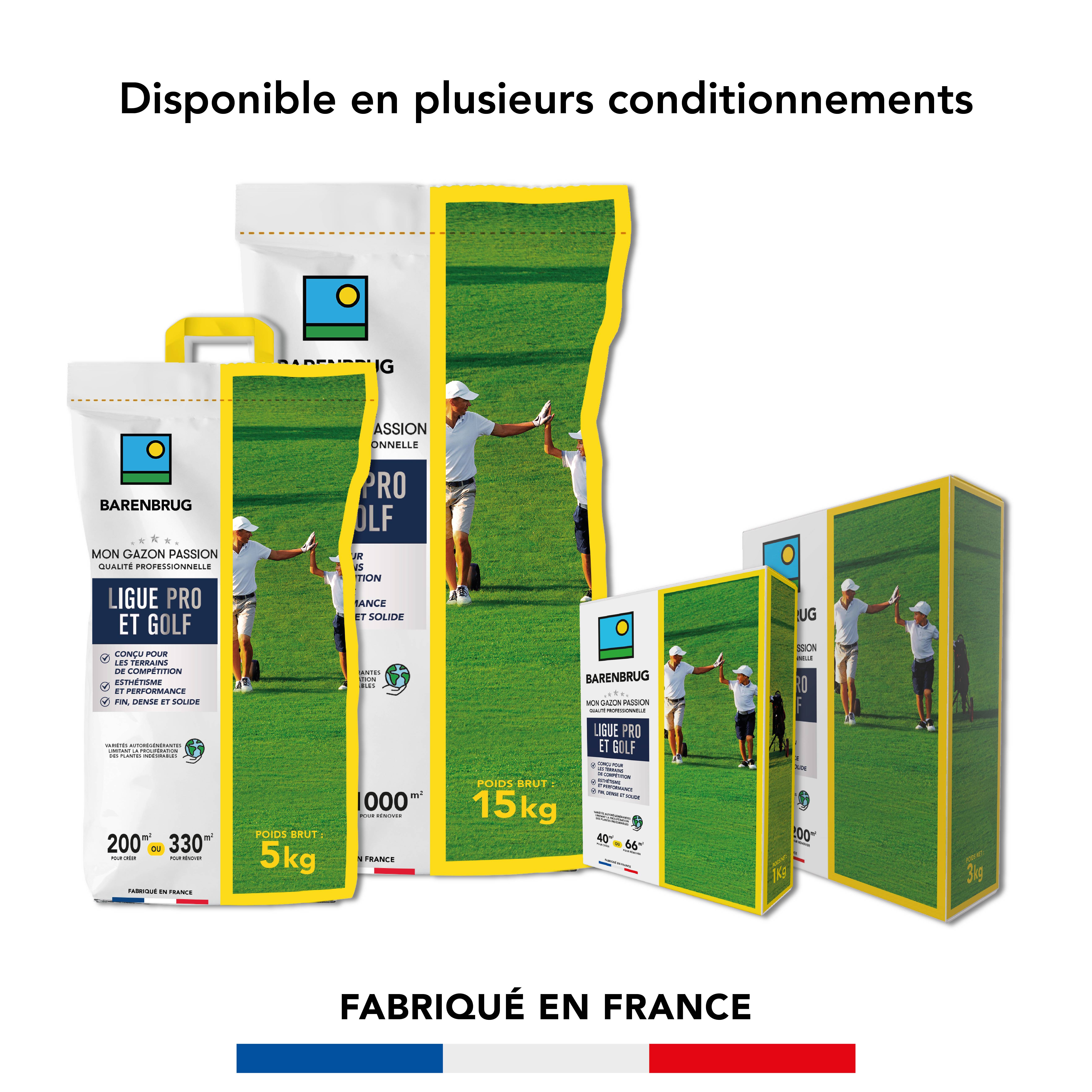 Gazon Ligue Pro et Golf - pour Terrains de Compétition - Esthétisme, Performance - Fin, Dense, Solide - 3KG - BARENBRUG - Image 6