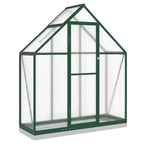 Serre aluminium et polycarbonate vert 169 x 58 x 202 cm - PANGIVO - Image 2