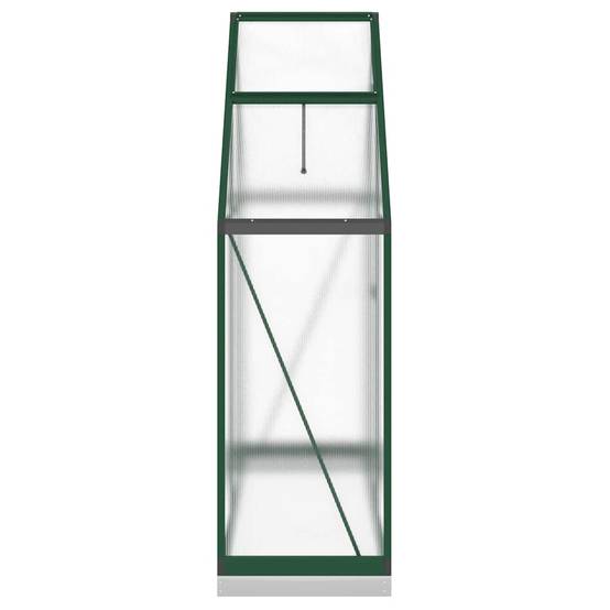 Serre aluminium et polycarbonate vert 169 x 58 x 202 cm - PANGIVO - Image 4