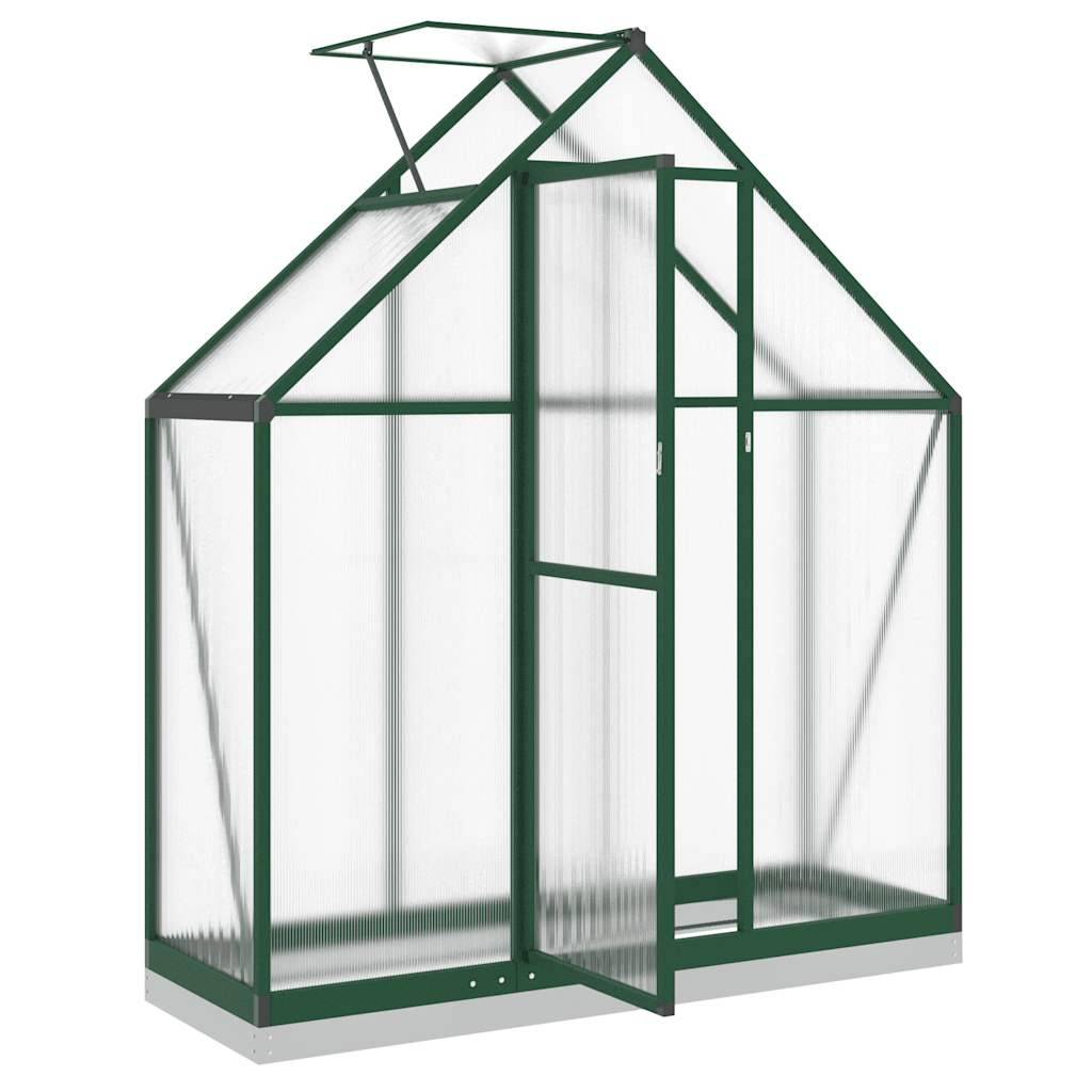 Serre aluminium et polycarbonate vert 169 x 58 x 202 cm - PANGIVO - Image 6