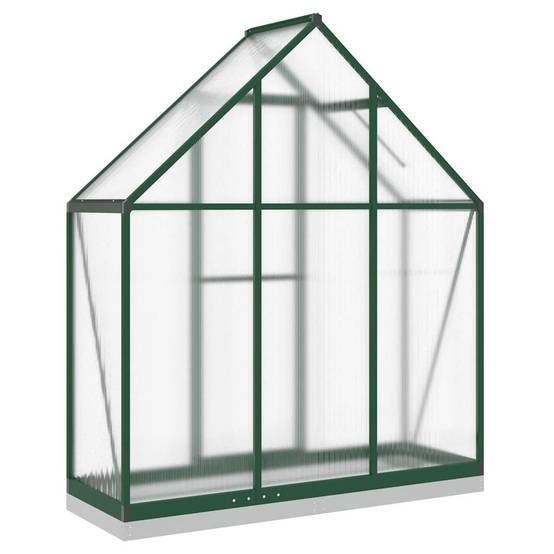Serre aluminium et polycarbonate vert 169 x 58 x 202 cm - PANGIVO - Image 5