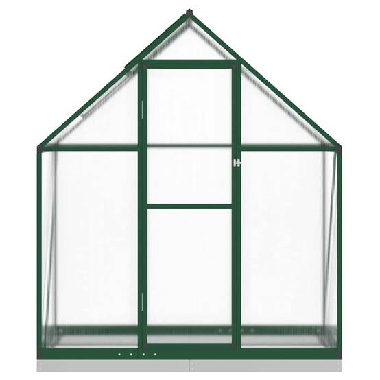Serre aluminium et polycarbonate vert 169 x 58 x 202 cm - PANGIVO - Image 3