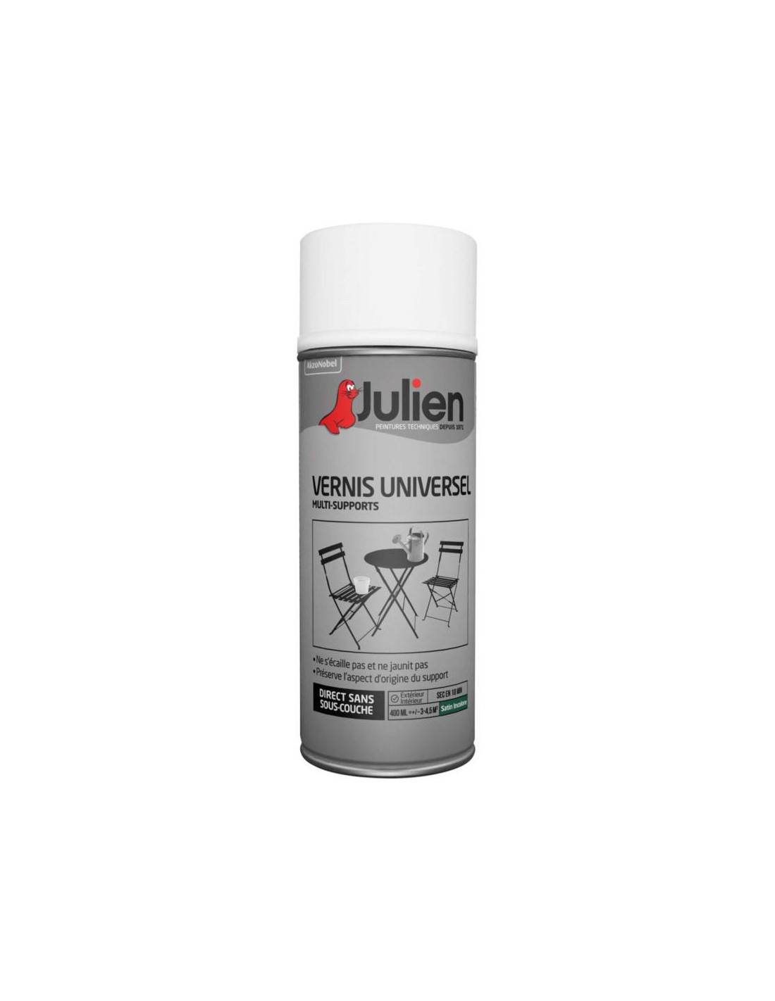 Julien - Julien Vernis Universel Incolore Satiné 400ml - Julien