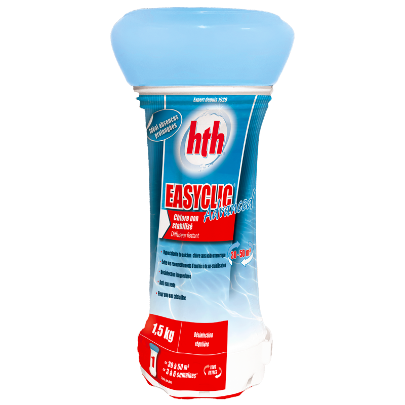 Hth - Diffuseur flottant chlore non-stabilisé HTH EASYCLIC Advanced - 1,5 kg - Image 2