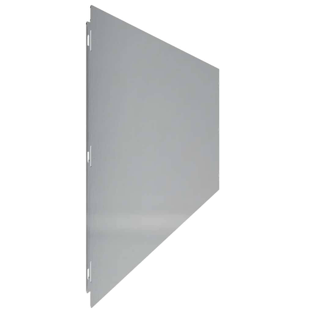 Bordure Pelouse Acier Galvanisé Délimitation Allées Anti-Rouille 103x25cm Argent - ComfortXL Outdoor Living - Image 6