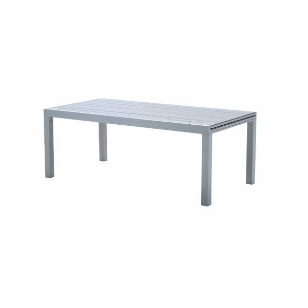 Wilsa Garden - Table de jardin aluminium 8/12 P extensible décors bois TULUM - Image 2