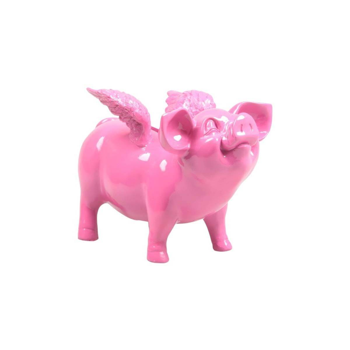 Stoobz - Tirelire cochon avec ailes en résine 14 x 25 x 15 cm - Image 1