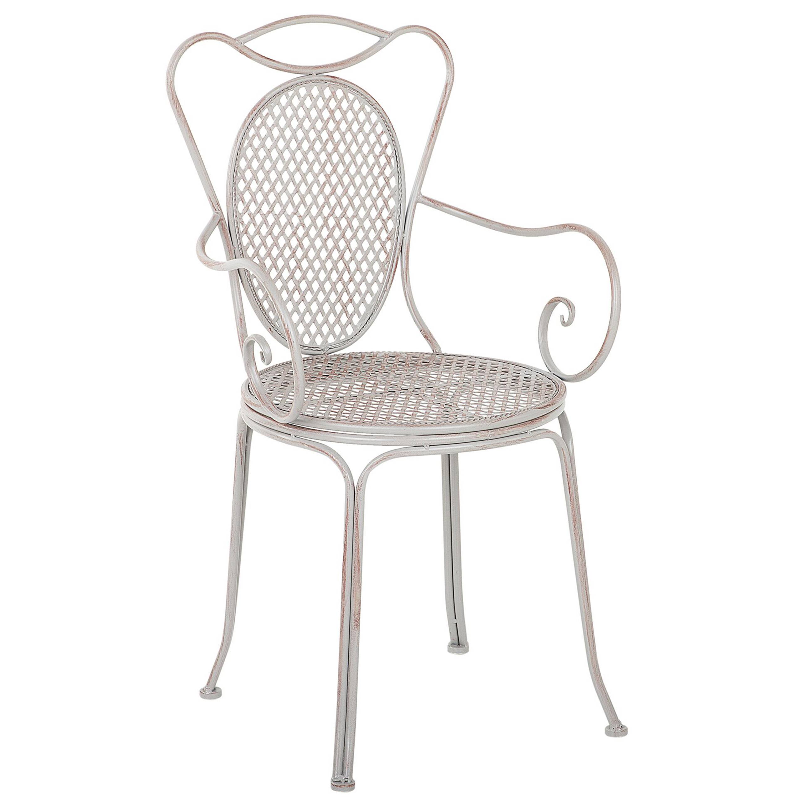 Beliani - Set de bistrot, 2 Personnes Métal Gris CILENTO - Beliani - Image 6