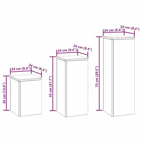 Set de 3 Porte-pots sur Pieds en Acier Robuste Design Contemporain pour Extérieur Vert Olive – ComfortXL Outdoor Living - Image 5