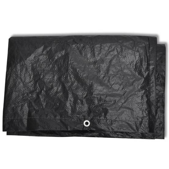 Lot de 2 Bâches Mobilier Extérieur PE Résistante aux UV pour Table et Chaises Noir 250x210x90 cm – ComfortXL Outdoor Living - Image 4