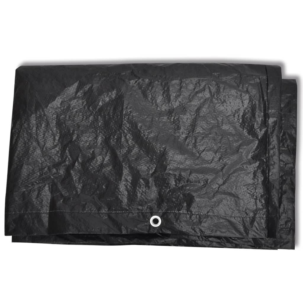 Lot de 2 Bâches Mobilier Extérieur PE Résistante aux UV pour Table et Chaises Noir 250x210x90 cm – ComfortXL Outdoor Living - Image 4