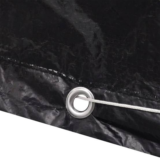 Lot de 2 Bâches Mobilier Extérieur PE Résistante aux UV pour Table et Chaises Noir 250x210x90 cm – ComfortXL Outdoor Living - Image 5
