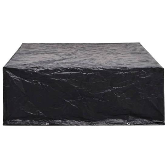 Lot de 2 Bâches Mobilier Extérieur PE Résistante aux UV pour Table et Chaises Noir 250x210x90 cm – ComfortXL Outdoor Living - Image 3